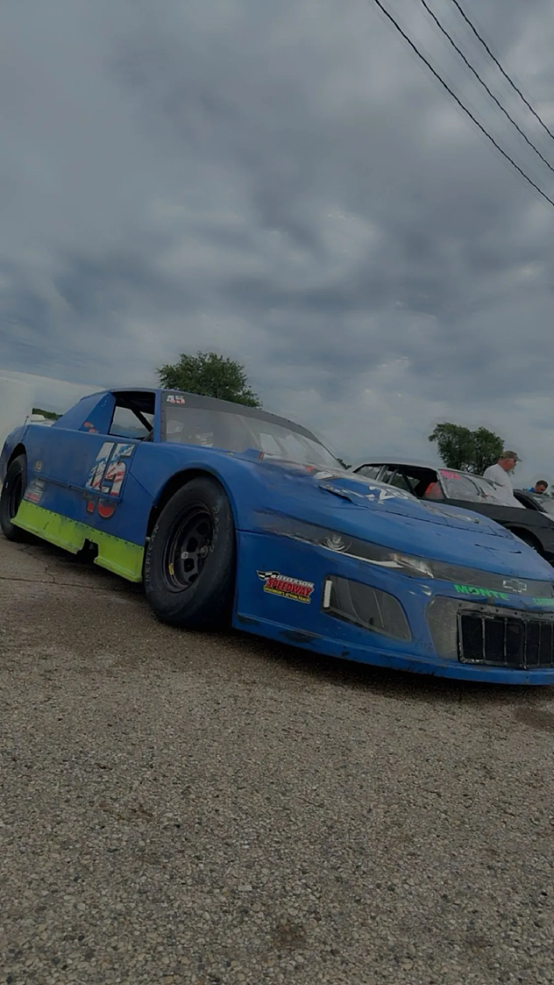 The blue #45 Sportsman